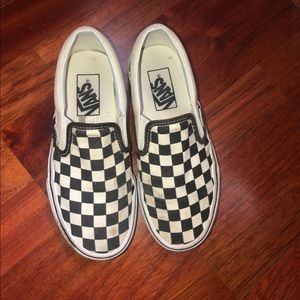 Womens checkered vans size 5